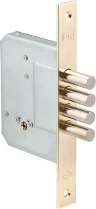 Замок врезной крестообразный 189/4MF (52 mm) (латунь) 5 кл.